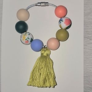 Green Tassel Bogg Bag Purse Charm II